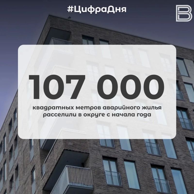 107 000 квадратных метров аварийного жилья расселили в округе с начала года