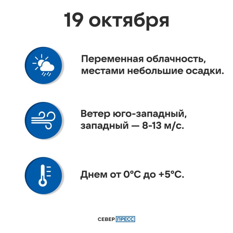 Погода на Ямале 19 октября
