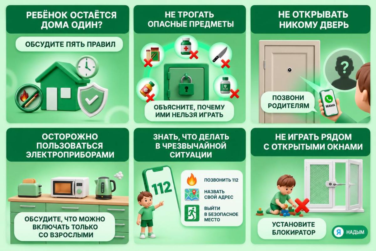 Важная информация для родителей Надыма, чьи дети остаются дома одни на каникулах