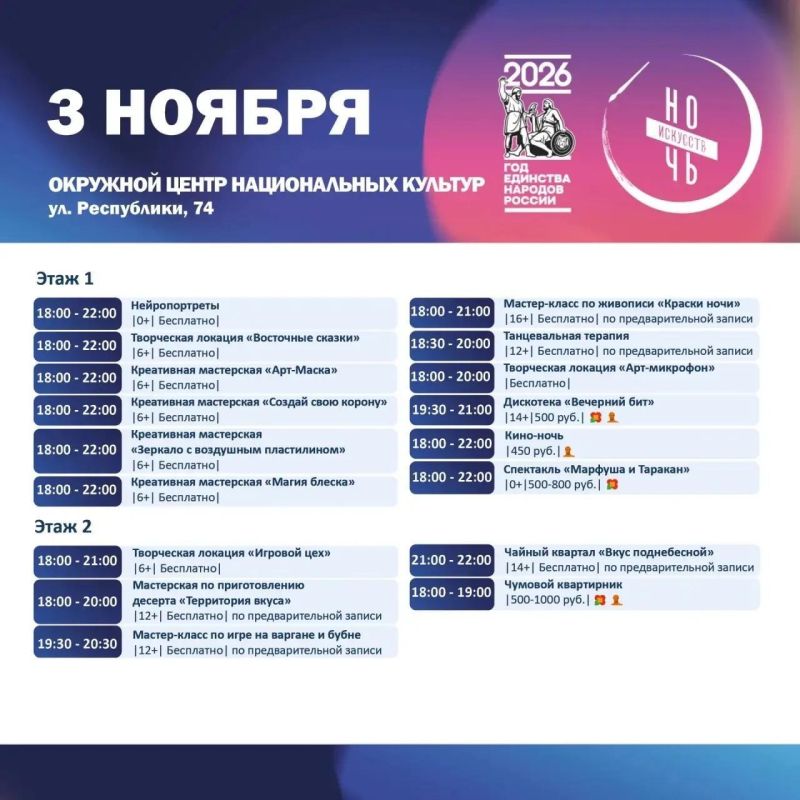 Госучреждения культуры Ямала приглашают северян на «Ночь искусств» Госучреждения культуры Ямала приглашают северян на «Ночь искусств»