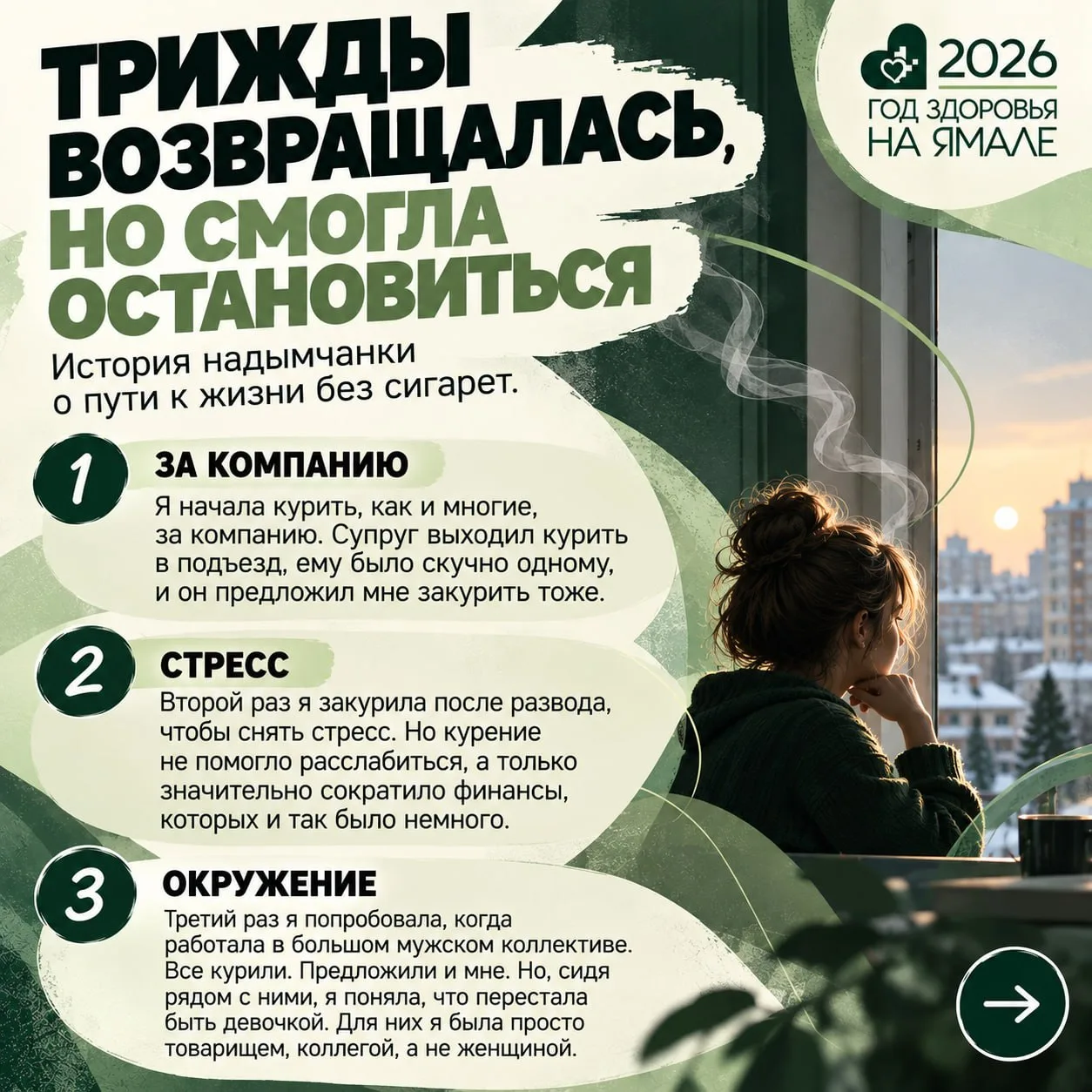 Честная история надымчанки, которая бросила курить