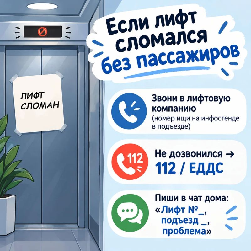 Лифт есть не в каждом доме, но столкнуться с его поломкой можно где угодно: в гостях, поликлинике, торговом центре или на работе Лифт есть не в каждом доме, но столкнуться с его поломкой можно где угодно: в гостях, поликлинике, торговом центре или на работе